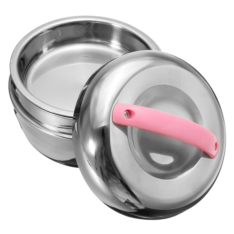 lovely stainless steel lunch box bento 2 tier locking lid dinner bucket food container double insulation 1000ml