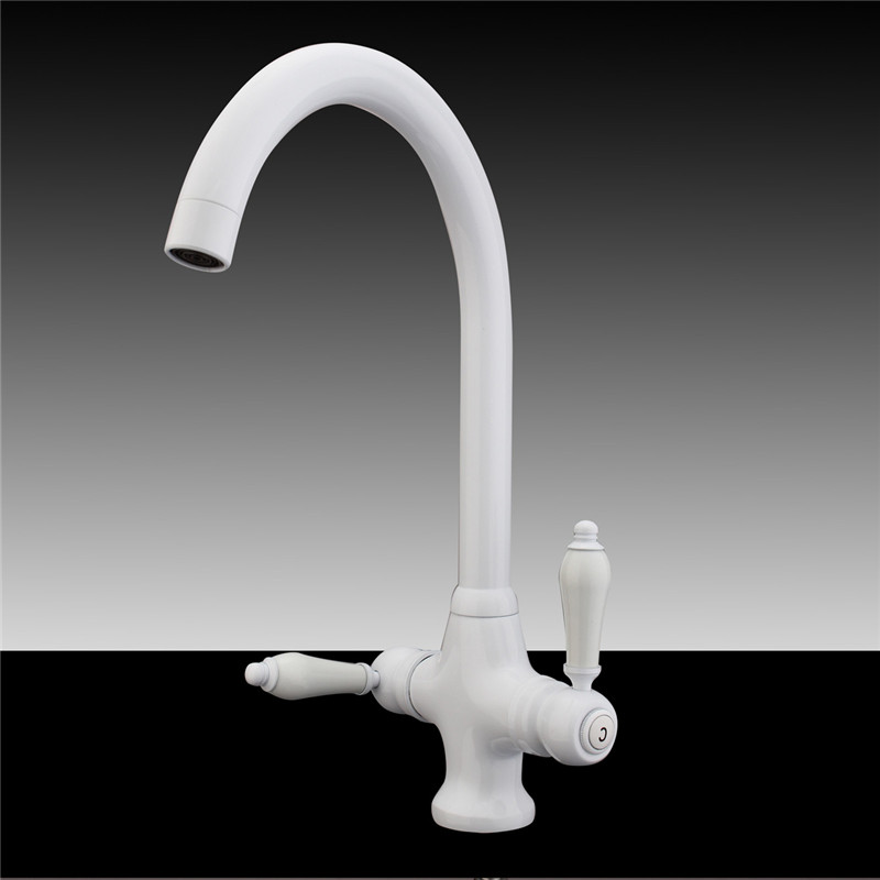 luxury grilled black painting double handle bathroom faucet and cold kitchen bathtub basin sink rotating degree mixer tap