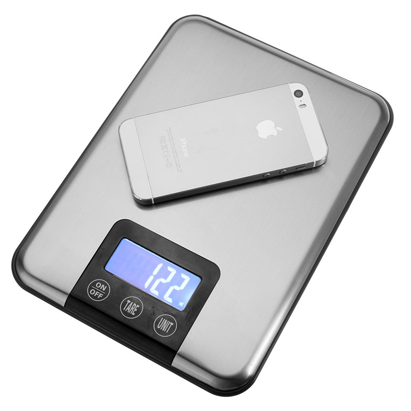 maximum capacity 15kg/15000g 1g slim stainless steel lcd digital kitchen food diet worldwide postal scale weight balance