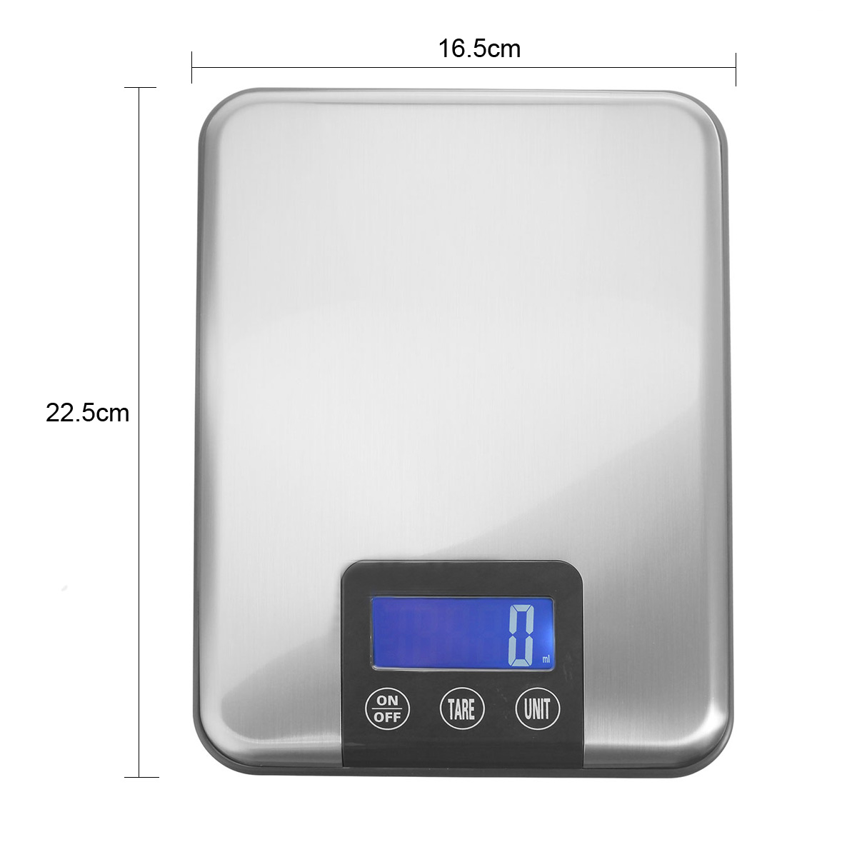 maximum capacity 15kg/15000g 1g slim stainless steel lcd digital kitchen food diet worldwide postal scale weight balance
