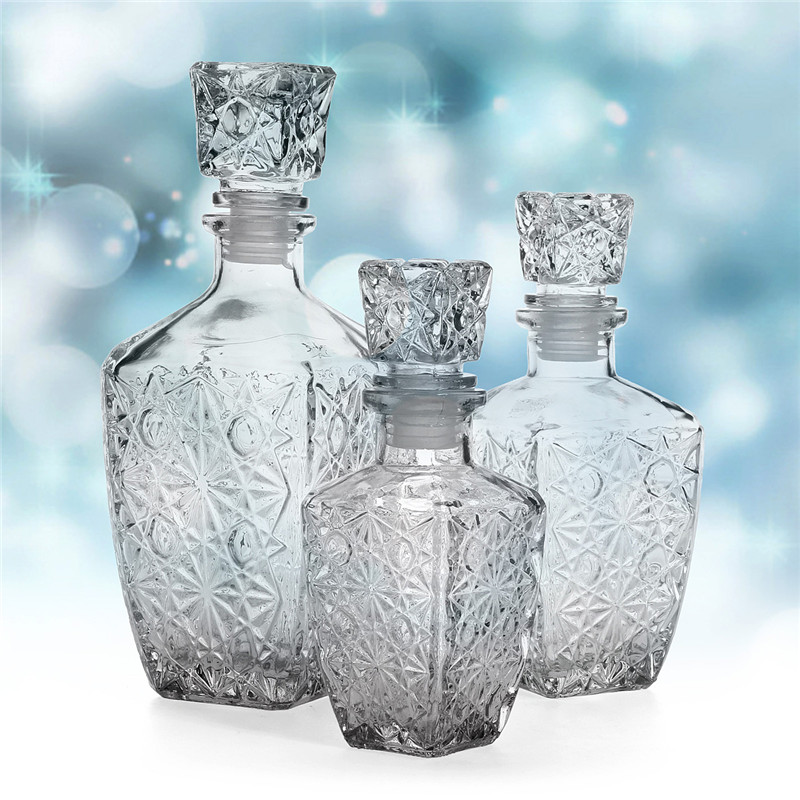 most popular practical glass whiskey liquor wine drinks decanter 200ml crystal bottle wine carafe beautiful gift new
