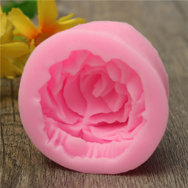 new 3d silicone rose flower fondant cake chocolate sugarcraft baking mold mould kitchen diy tool