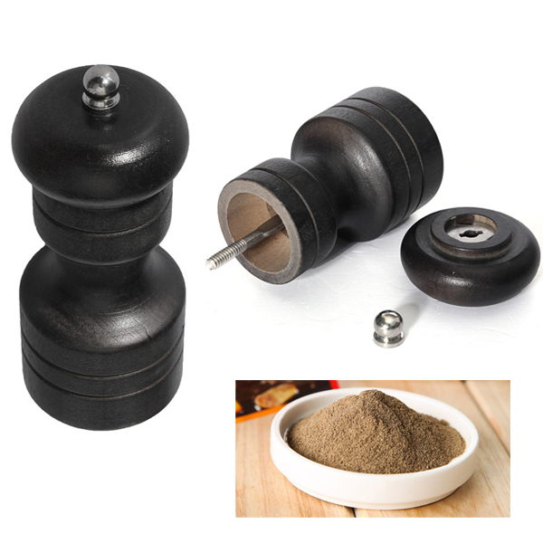 new 4 kitchen wooden pepper spice mill shaker grinder vintage manual salt mini portable grinding tool cooking accessories tools