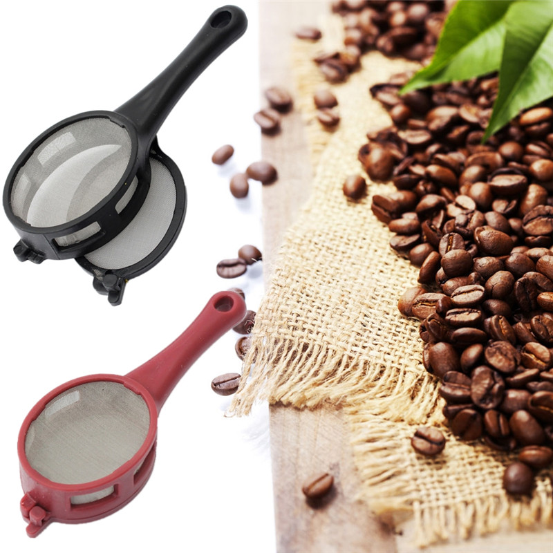 new arrival 2pcs coffee tea filter mesh infuser spoon travel office home brew stick tool kit