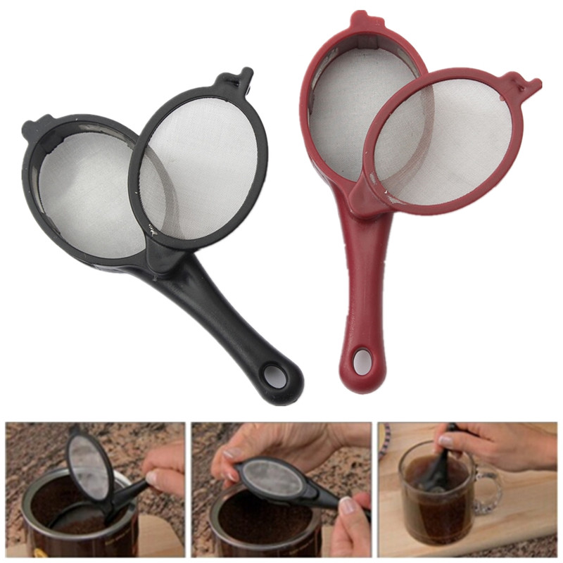 new arrival 2pcs coffee tea filter mesh infuser spoon travel office home brew stick tool kit