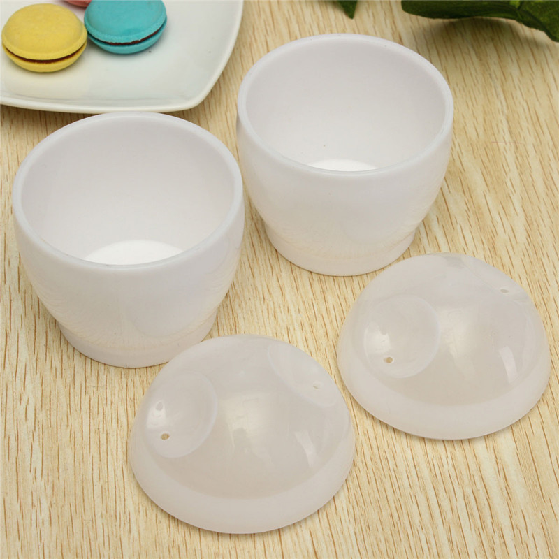 new arrival practical 2 pcs white microwave oven cup poacher for various ways of cooking quick eggs cooker kitchen tools