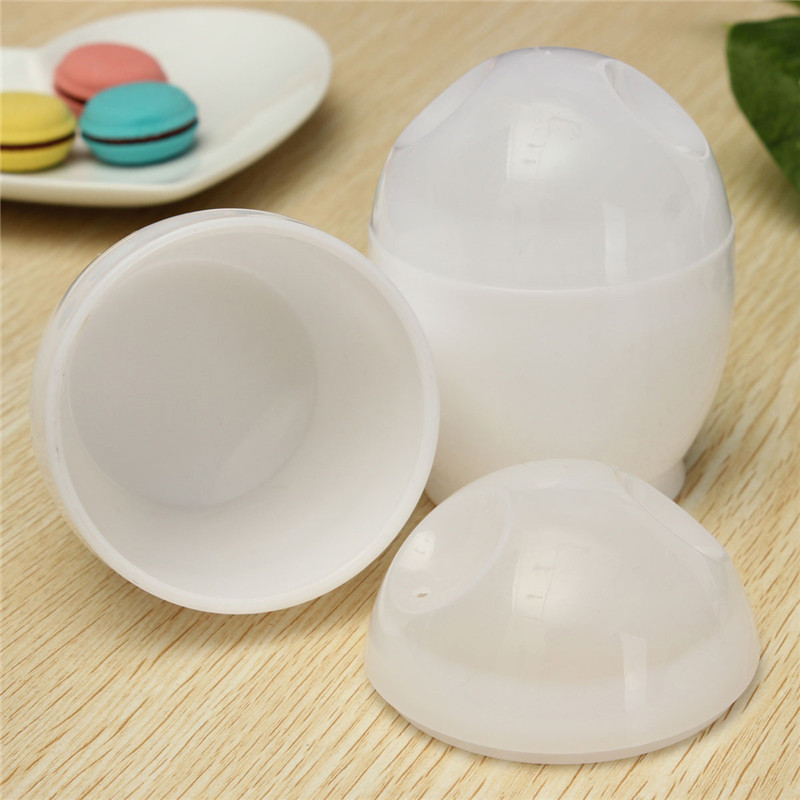 new arrival practical 2 pcs white microwave oven cup poacher for various ways of cooking quick eggs cooker kitchen tools