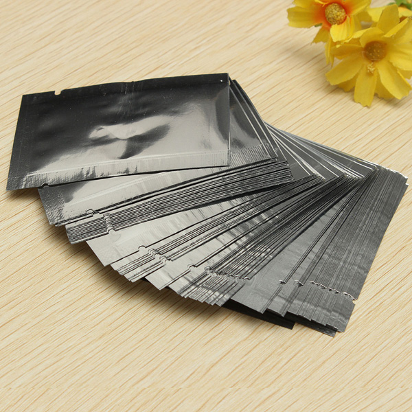 new arrival selling 100pcs 5*7cm silver aluminum foil mylar bag vacuum bag sealer food storage package brand new