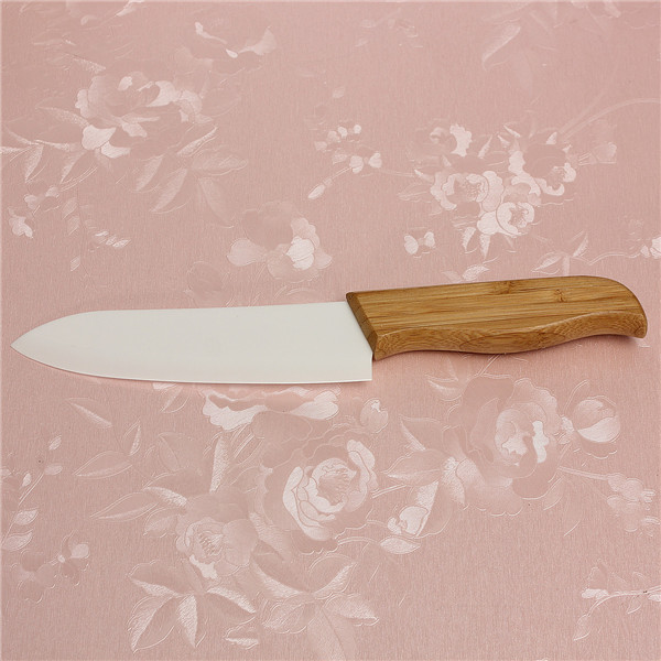 new arrival top shart white blade ceramic knife kitchen tools 3 4 5 6 inch with bamboo handle kitchen fruit knife+covers