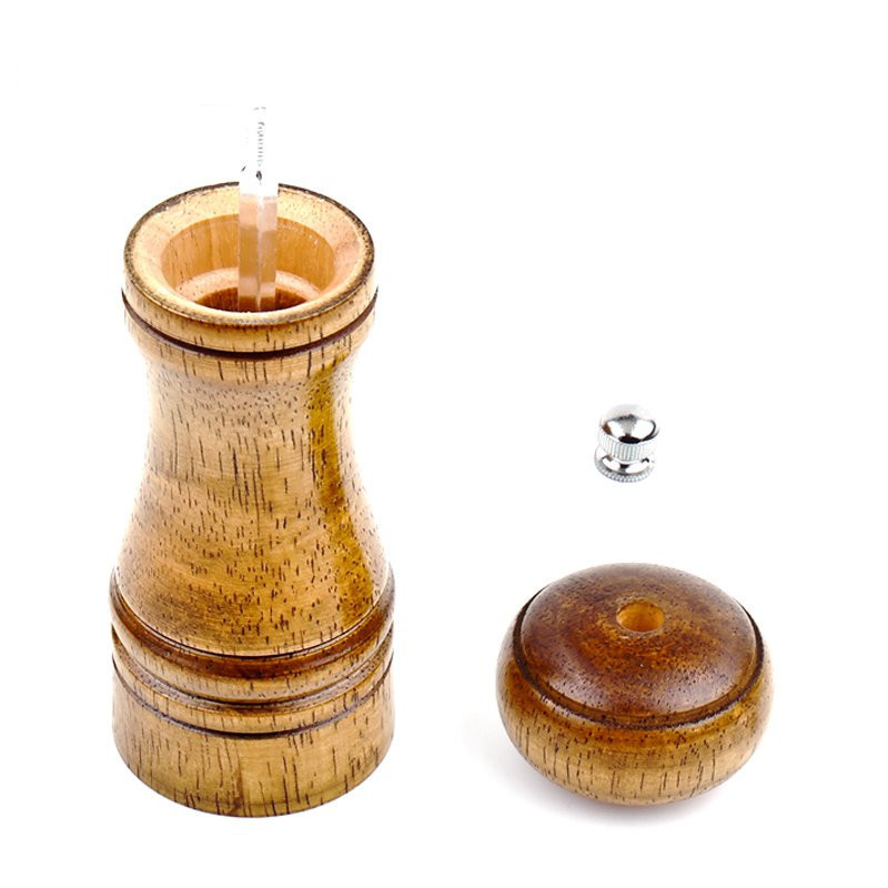 new arrival wooden pepper spice herb grinder cruet mill condiment grinding salt gourmet milling cutter kitchen tools