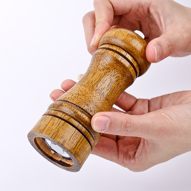 new arrival wooden pepper spice herb grinder cruet mill condiment grinding salt gourmet milling cutter kitchen tools