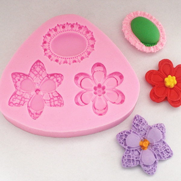 new arrvial 3d jewel brooches silicone mould mold sugarcraft cake toppers decorating tools best promotion