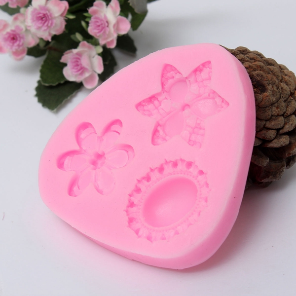 new arrvial 3d jewel brooches silicone mould mold sugarcraft cake toppers decorating tools best promotion