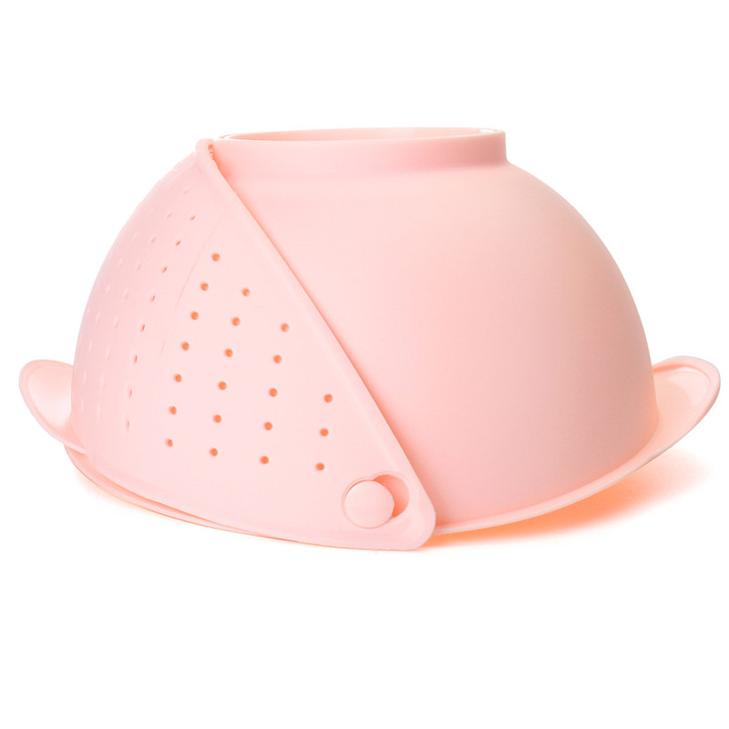new arrvial!!! candy color 2-in-1 rinse bowl and strainer fruit vegetable wash for home kitchen excellent quality