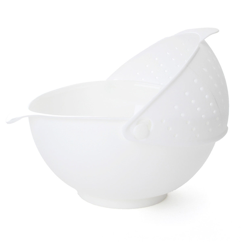 new arrvial!!! candy color 2-in-1 rinse bowl and strainer fruit vegetable wash for home kitchen excellent quality