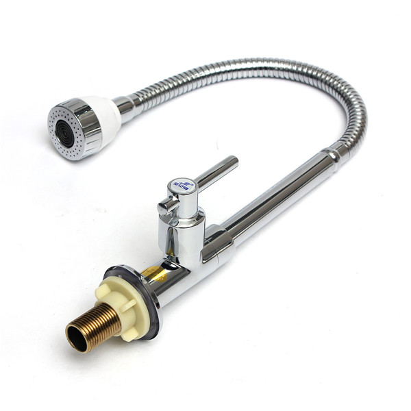 new arrvial!!! good quality single cold kitchen faucets deck mounted brass chrome single handle diy kitchen sink tap