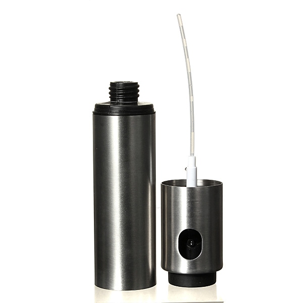 new silver stainless steel olive pump spraying oil bottle sprayer can oil jar pot tool can pot cookware kitchen tools