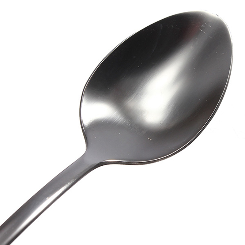 new stainless steel long handle spoon coffee latte ice cream soda sundae cocktail scoop