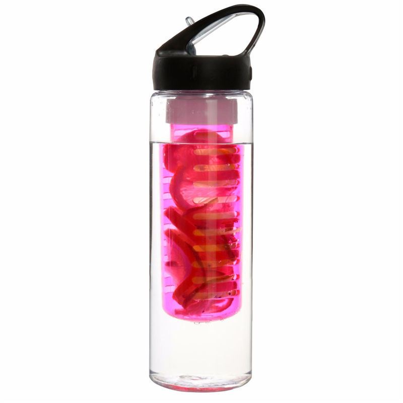 newest 700ml suction nozzle fruit infuser water bottle sports health juice maker sky blue/blue/rose/transparent