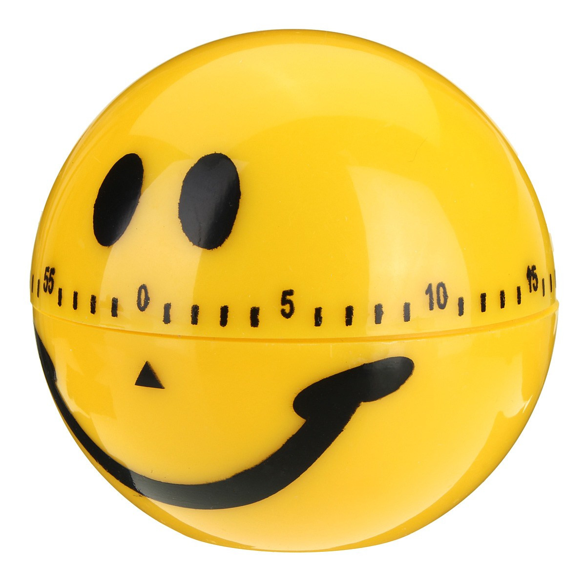 novelty excellent quality lovely cute design smiley face kitchen cooking mechanical timer alarm 60 minutes yellow new