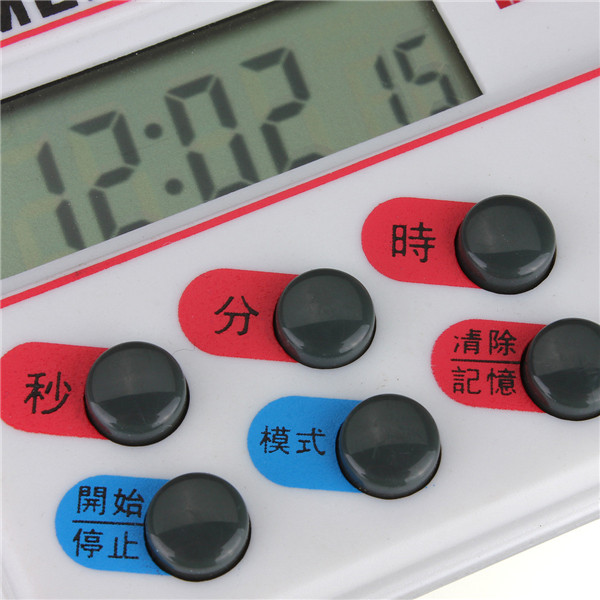 original best new timer digital clock 12/24 hours with memory funcation kitchen cooking house lab library lcd sport
