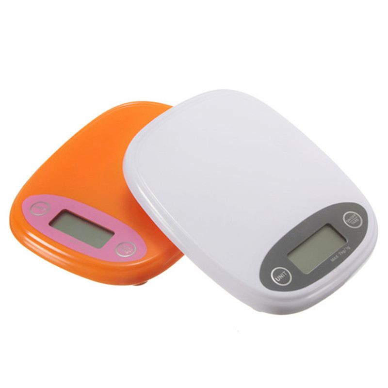 practical household portable electronic white 7kg/1g digital lcd kitchen food diet postal scale weight balance gram backlight