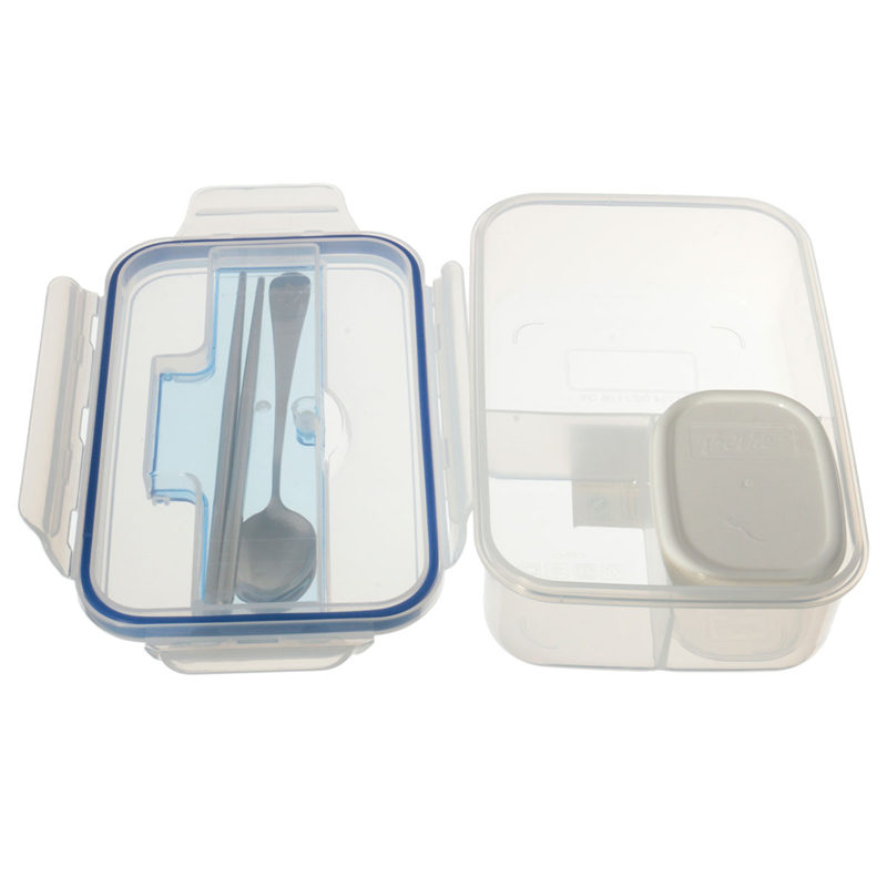 selling modern ecofriendly outdoor portable microwave lunch box with soup bowl chopsticks spoon food containers 1000ml