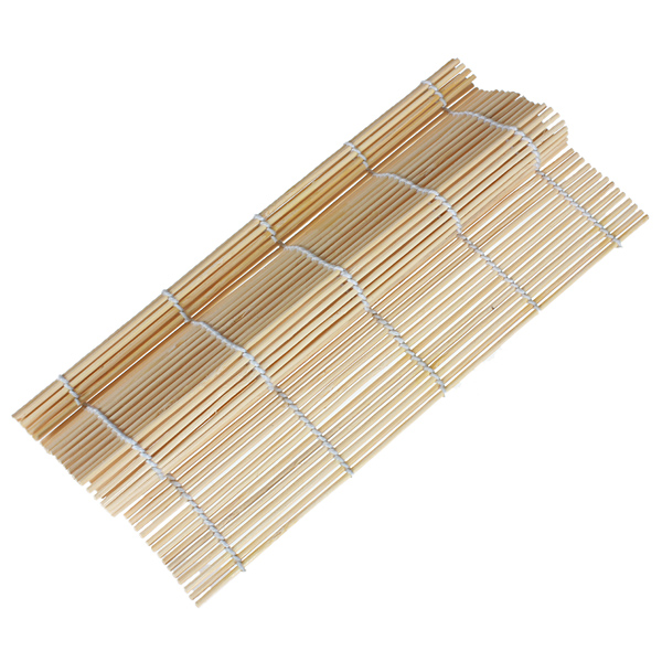 selling new 23cm x 24cm bamboo material hand roll japanese sushi rolling diy making tool bamboo twine mat 9