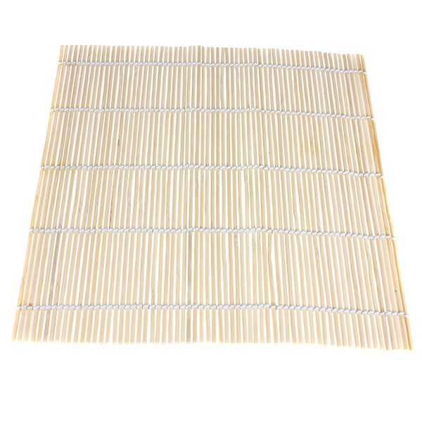selling new 23cm x 24cm bamboo material hand roll japanese sushi rolling diy making tool bamboo twine mat 9
