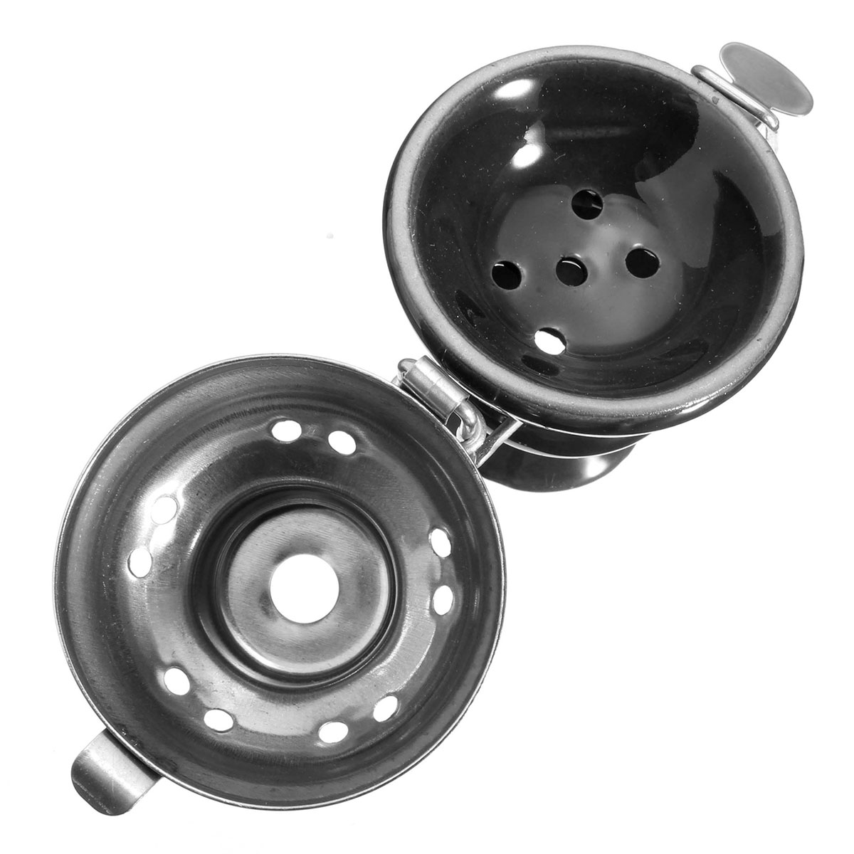 shisha hookah accessory foil hose charcoal screen narguile hookah ceramic bowl windproof integration windshield bowl with cover