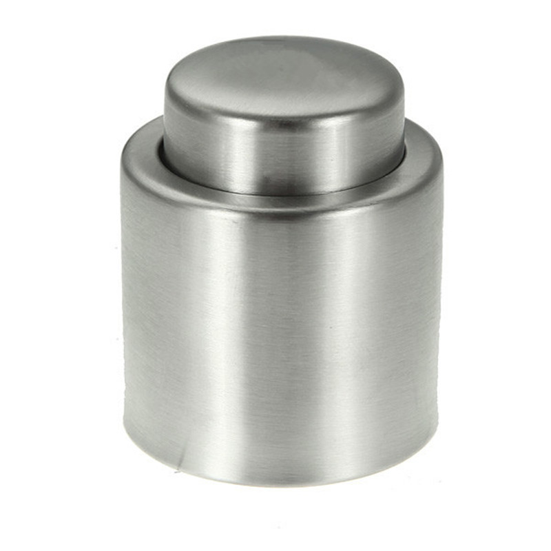 silver elegant stainless steel vacuum sealed sealer wine bottle stopper apply to restaurants els bars clubs ktv cafes