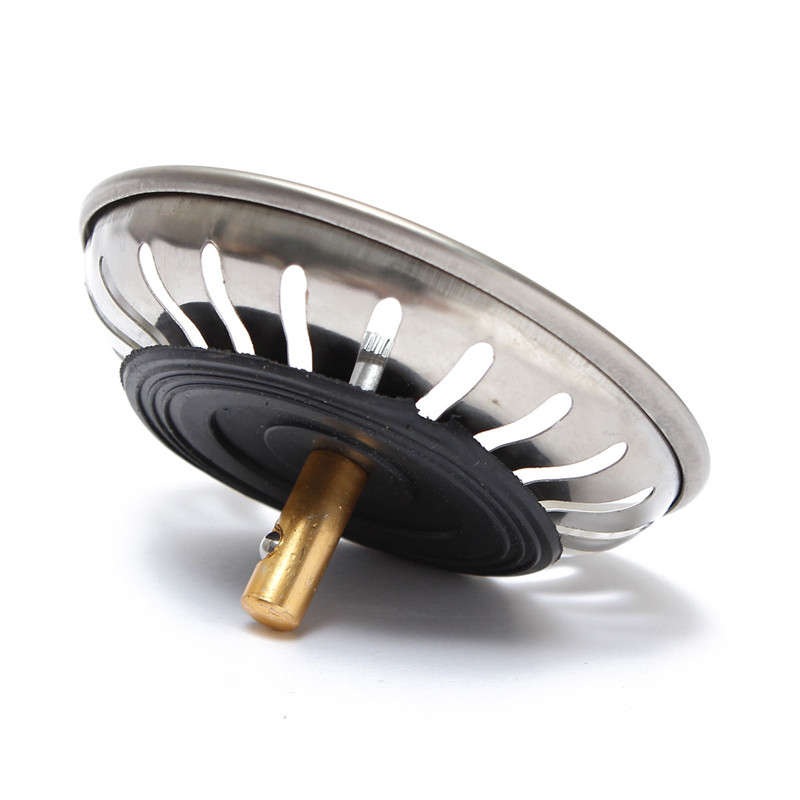 simple and useful stainless steel 83mm kitchen water basin sink drainer strainer leach basket waste plug stopper filter