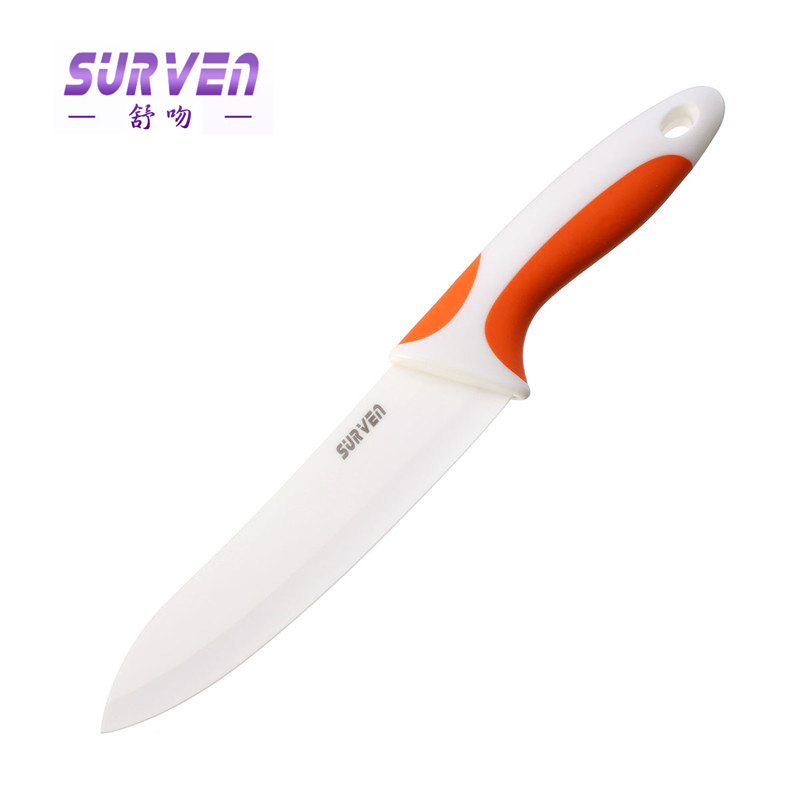 surven kitchen knives 3"4"5 "6" zirconia ceramic knife set + peeling machine multi-color processing sheath with peeler scabbard