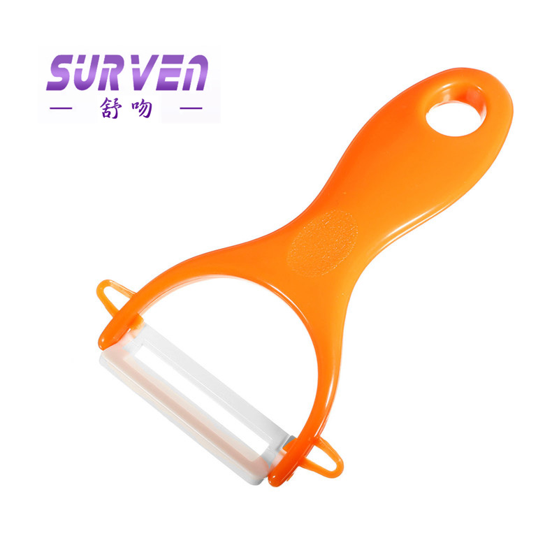 surven kitchen knives 3"4"5 "6" zirconia ceramic knife set + peeling machine multi-color processing sheath with peeler scabbard