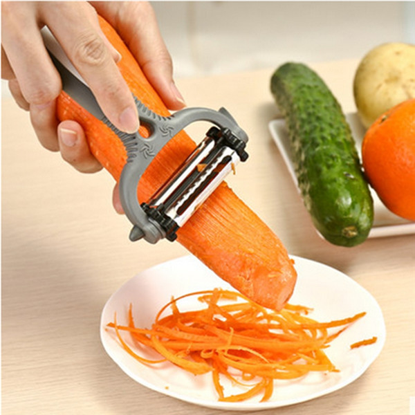 top durable stainless steel multifunction vegetable fruit julienn slicer cutter rotating peeler for kitchen tools