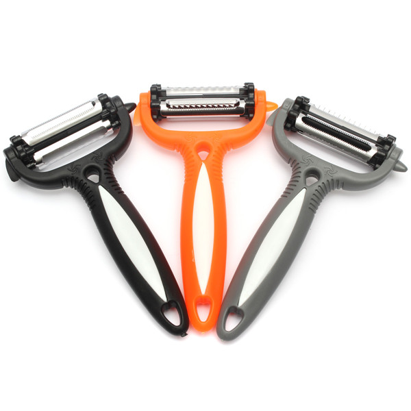 top durable stainless steel multifunction vegetable fruit julienn slicer cutter rotating peeler for kitchen tools