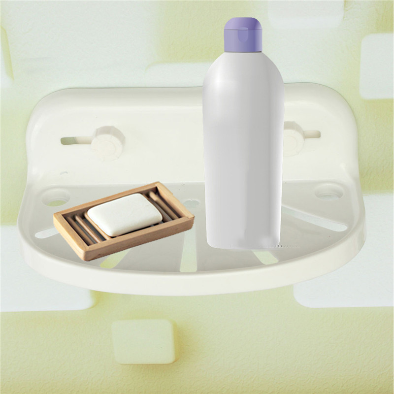 useful 1pc new type vacuum compression strong suction cup storage wall shelf bathroom kitchen frame