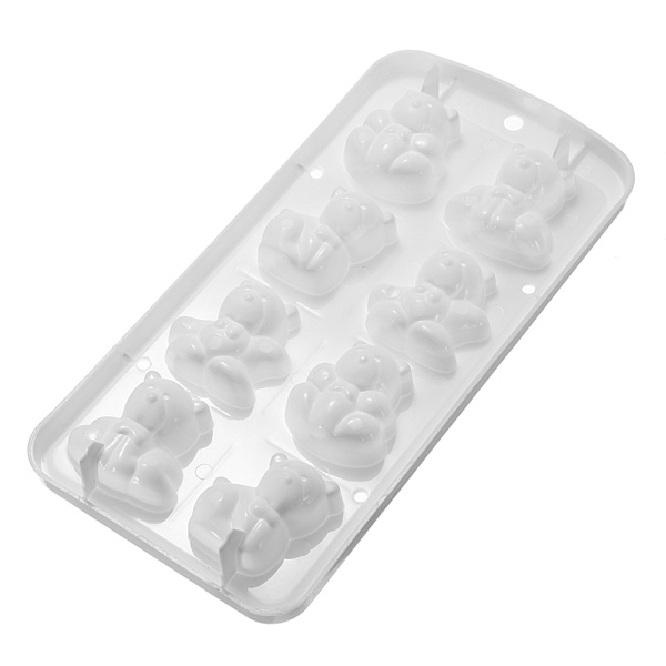 ze cute bear shape silicone ice cube jelly chocolate cake candy mould mold