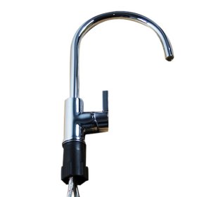 chrome centerset kitchen faucet