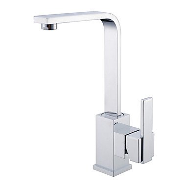 new [five years quality assurance] contemporary brass kitchen faucet - chrome finish