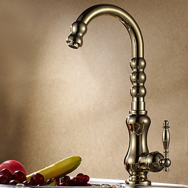 new [five years quality assurance] contemporary ti-pvd finish solid brass centerset kitchen faucet
