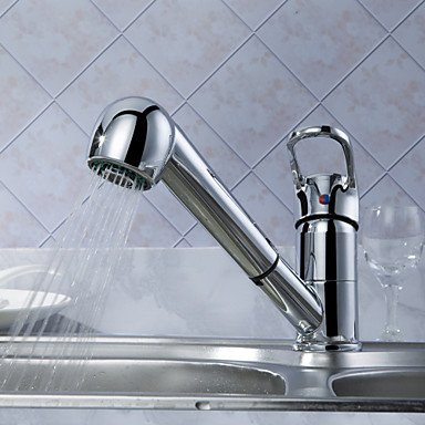 new solid brass pull out kitchen faucet
