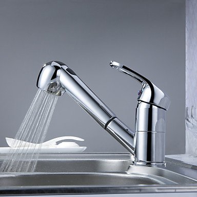 new solid brass pull out kitchen faucet
