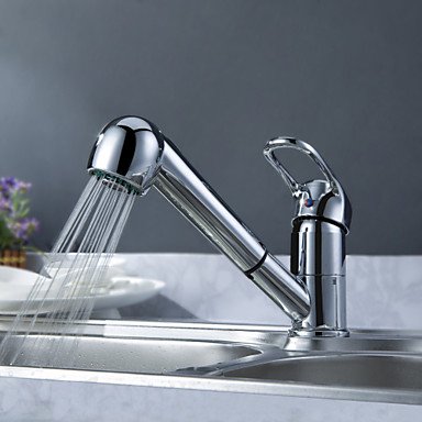 new solid brass pull out kitchen faucet