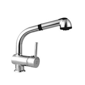 single handle chrome centerset pull-out kitchen faucet single handle chrome centerset pull-out kitchen faucet