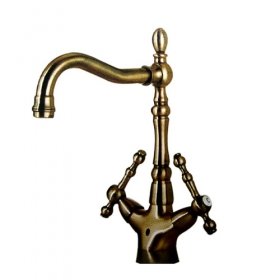 two handles antique brass centerset kitchen faucet two handles antique brass centerset kitchen faucet