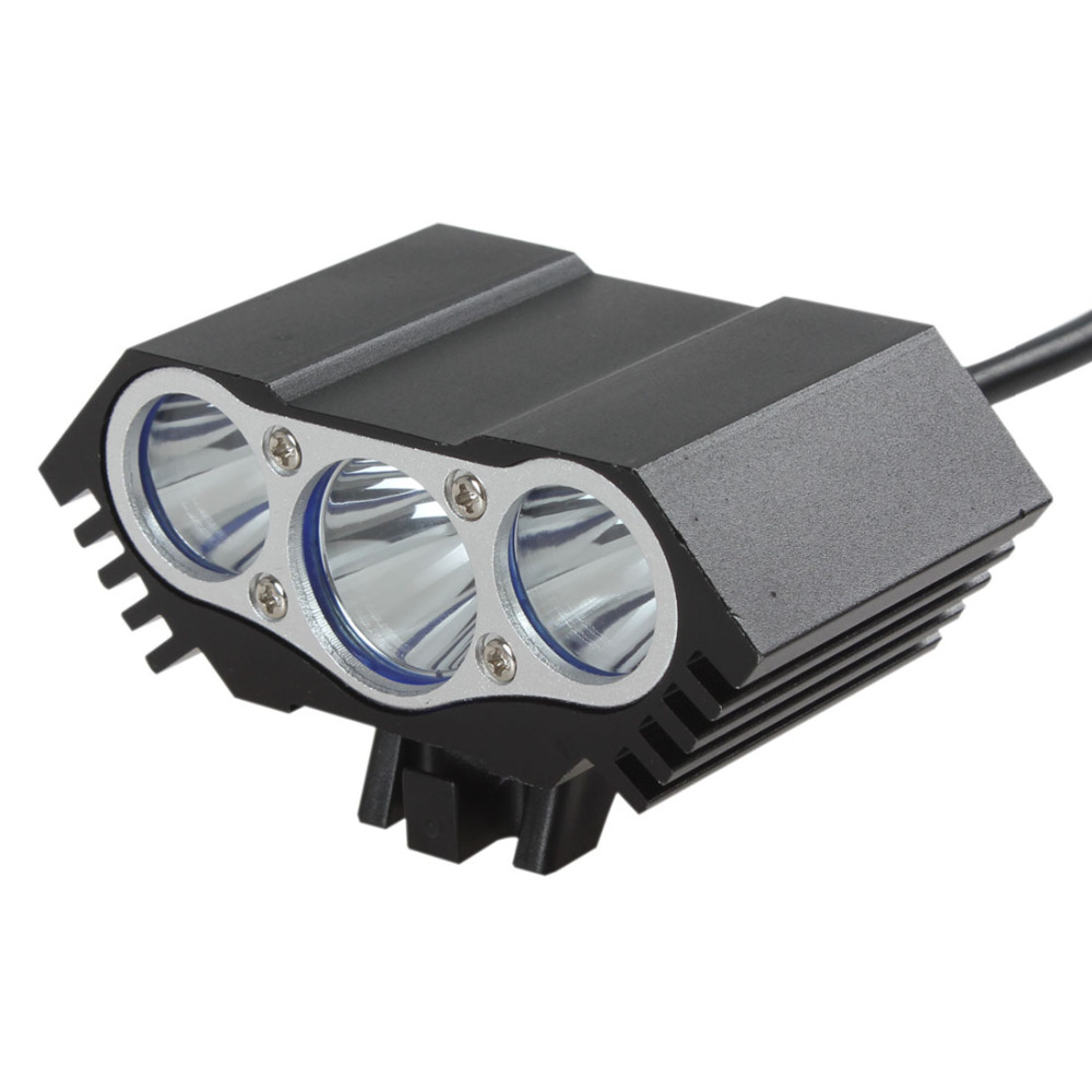 6000lm 3 x cree xml u2 led bike light front bicycle lamp cycling night headlight + battery & charger