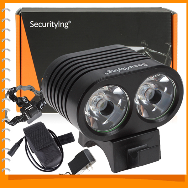 securitying 2300lm 2x cree xml u2 led bicycle light bike head lamp & waterproof headlight headlamp + battery pack & charger securitying 2300lm 2x cree xml u2 led bicycle light bike head lamp & waterproof headlight headlamp + battery pack & charger