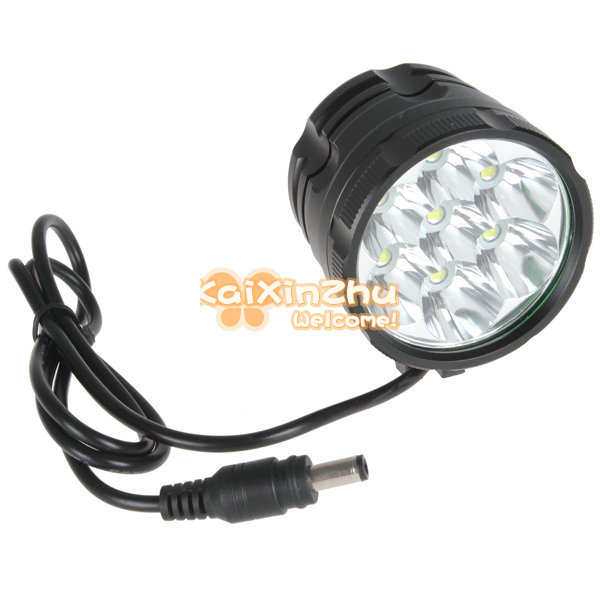 securitying 4200lm 7x cree xml u2 led front bike light 3 modes bike cycling lamp with 8000mah rechargeable battery pack