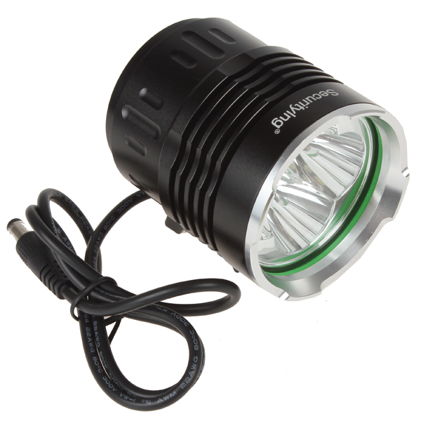 securitying 5000 lumen super bright 4 x cree xml t6 led bicycle light bike lamp for cycling + 4000mah battery pack + charger
